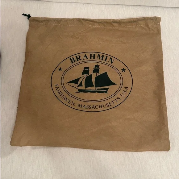 Vintage Brahmin Y2K Croc Embossed Leather Handbag Shoulder Mini Bag w/ Dust Bag - Picture 14 of 16